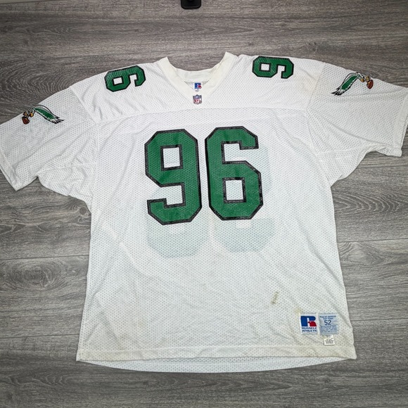 Vintage Philadelphia Eagles Authentic Jersey Mens Size 52 Russell Made USA 80s